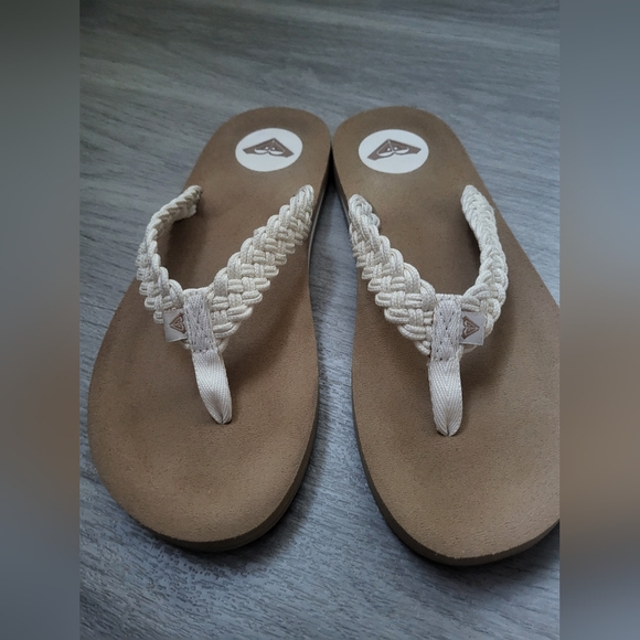 ROXY PORTO Braided Sandals 10 - Picture 3 of 5